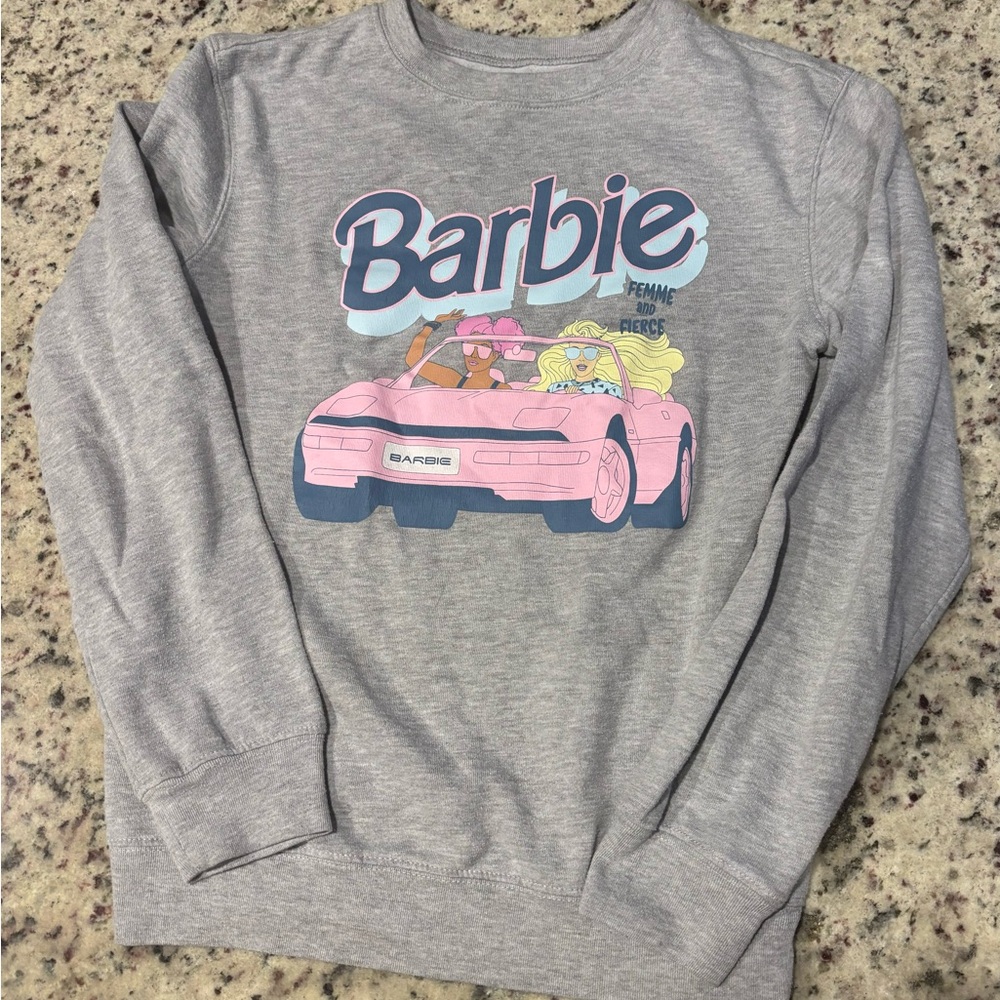 Love Tribe Grey Barbie long sleeve sweatshirt size XS